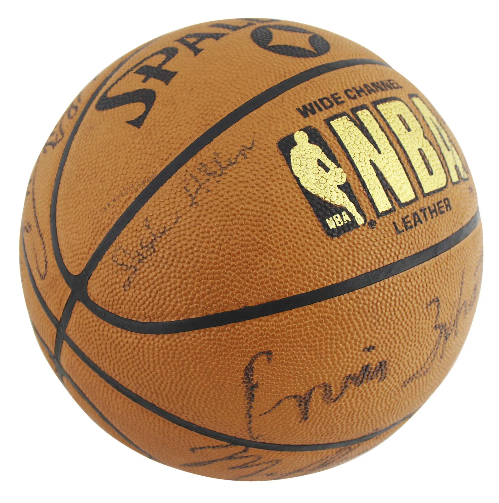 1984-85 Bulls (13) Jordan, Woolridge Signed Spalding Basketball PSA & JSA LOAs