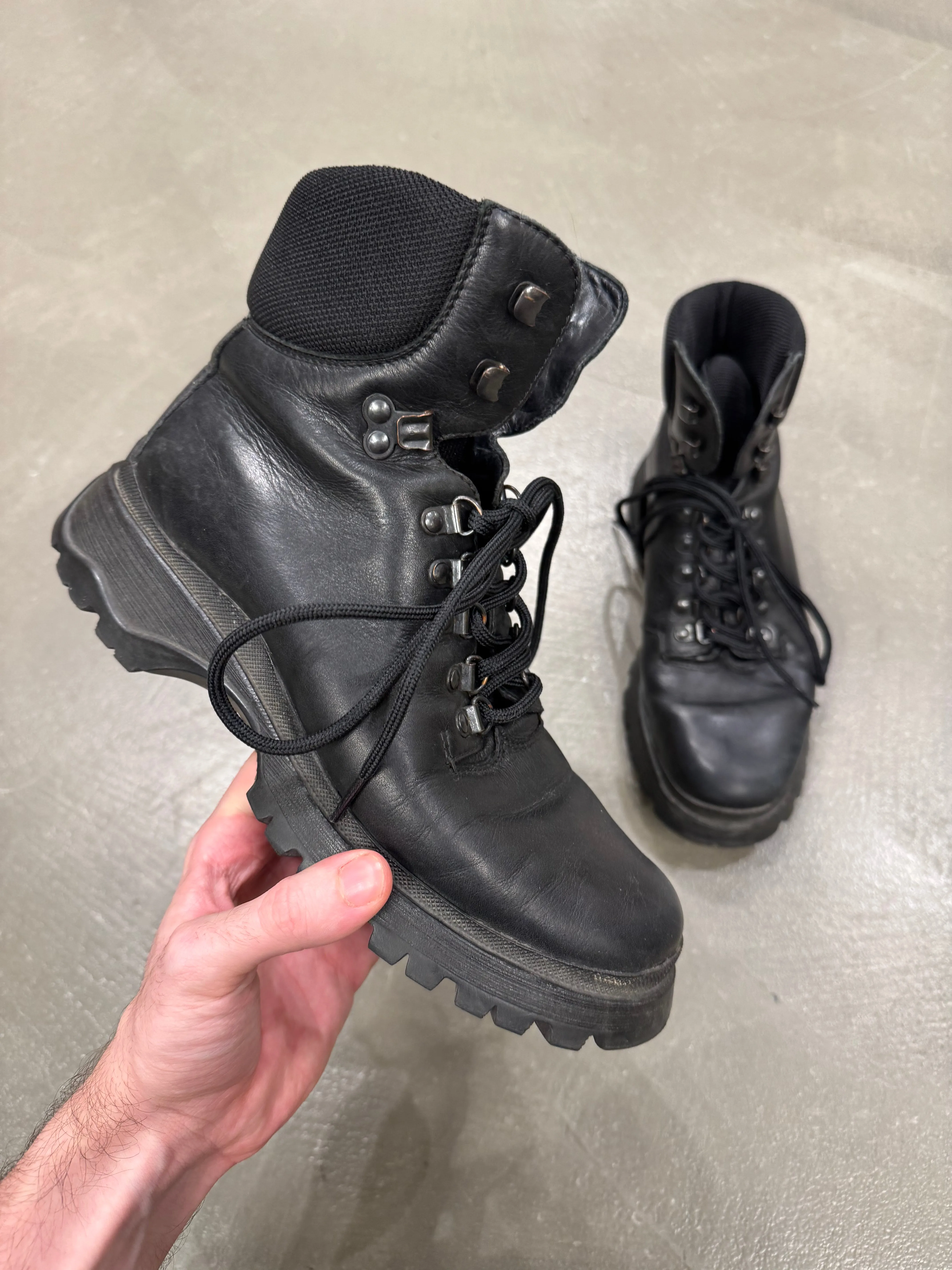 1999 Prada vibram leather boots