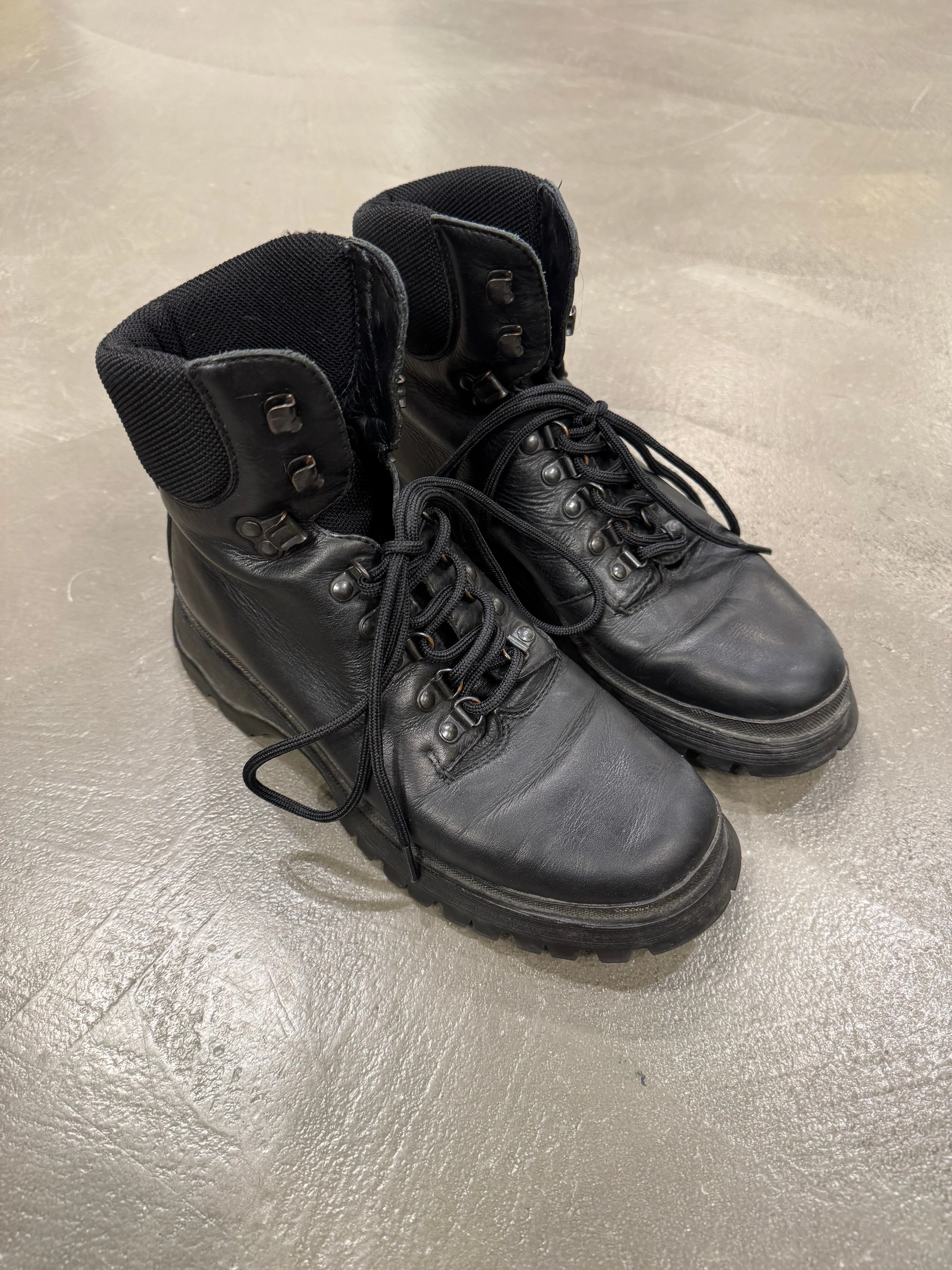 1999 Prada vibram leather boots