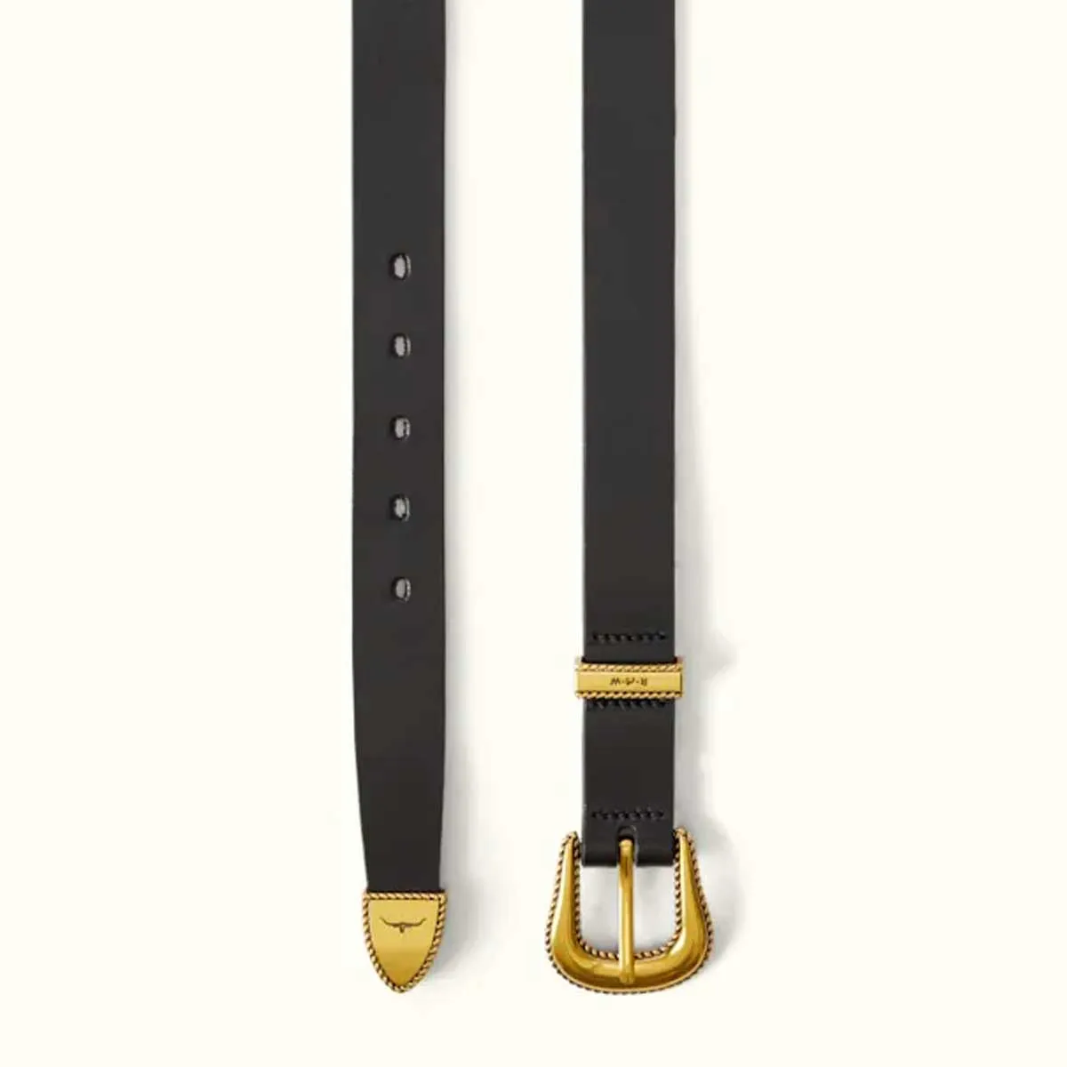 40% OFF RM WILLIAMS Women's Agnes Double Butt Leather Belt - Black