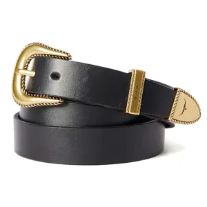 40% OFF RM WILLIAMS Women's Agnes Double Butt Leather Belt - Black
