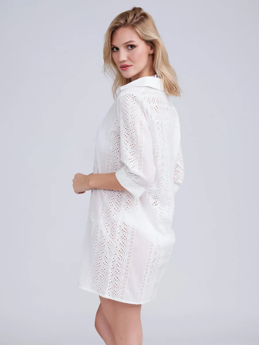 Albany Beach Shirt in White