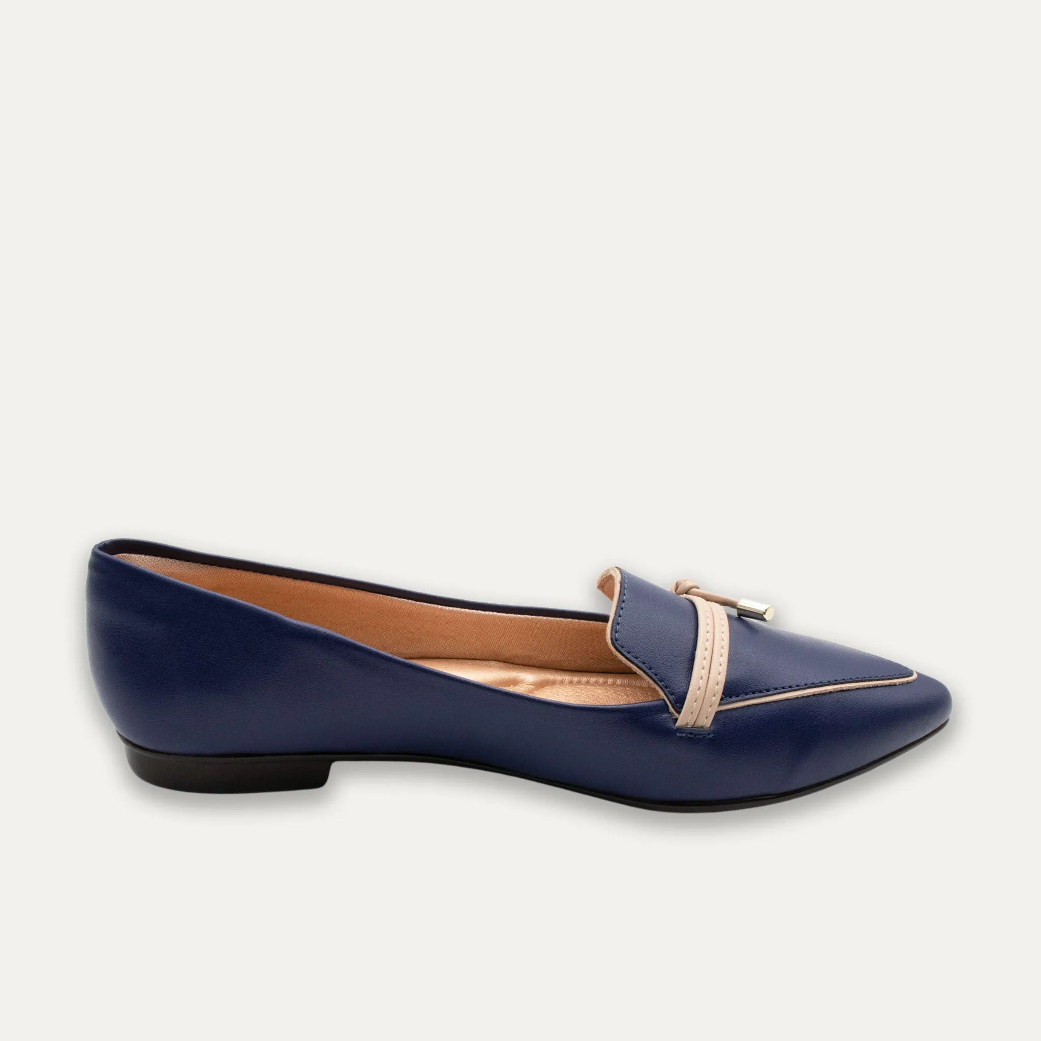 Alia Indigo Knotted Loafers