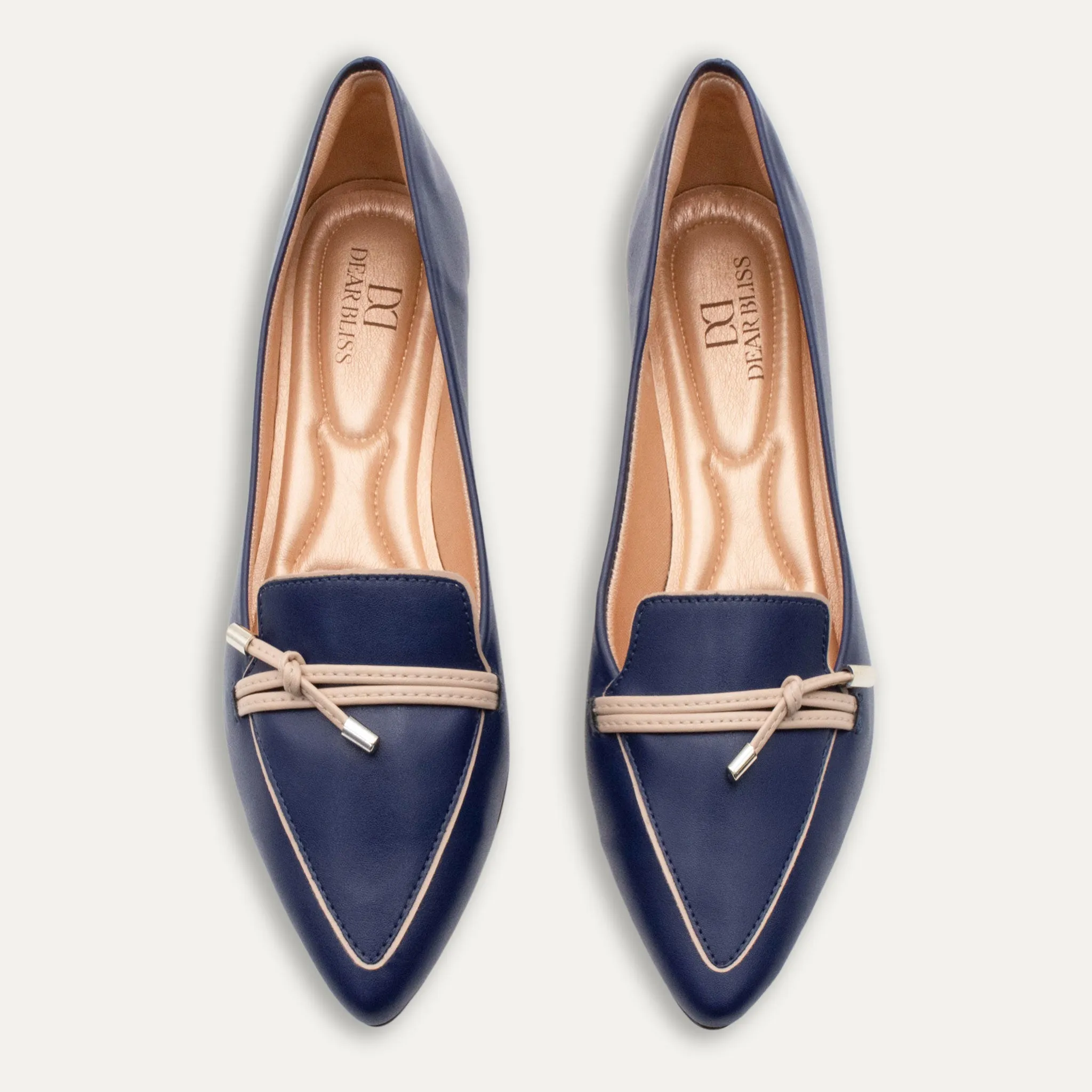 Alia Indigo Knotted Loafers