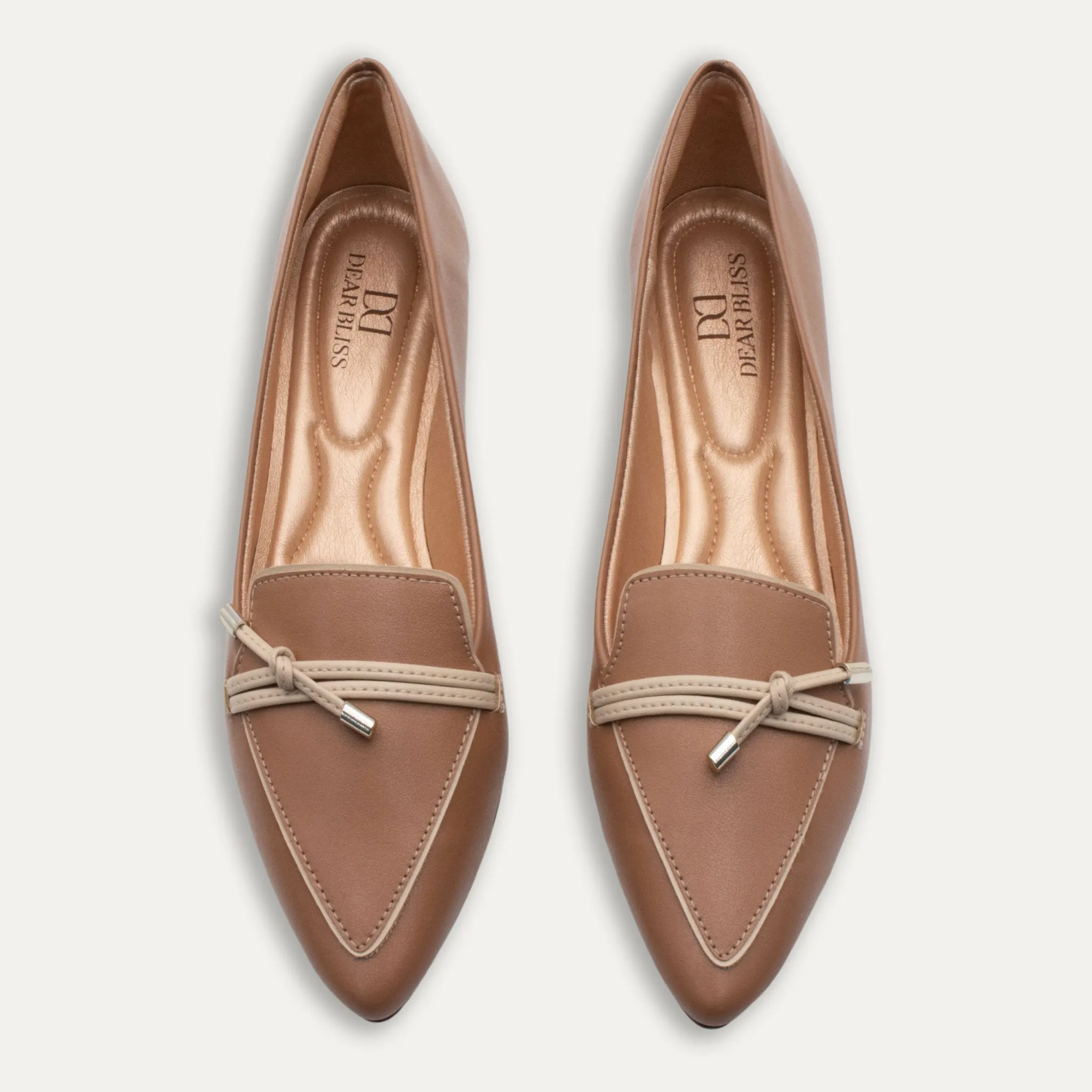Alia Tan Knotted Loafers