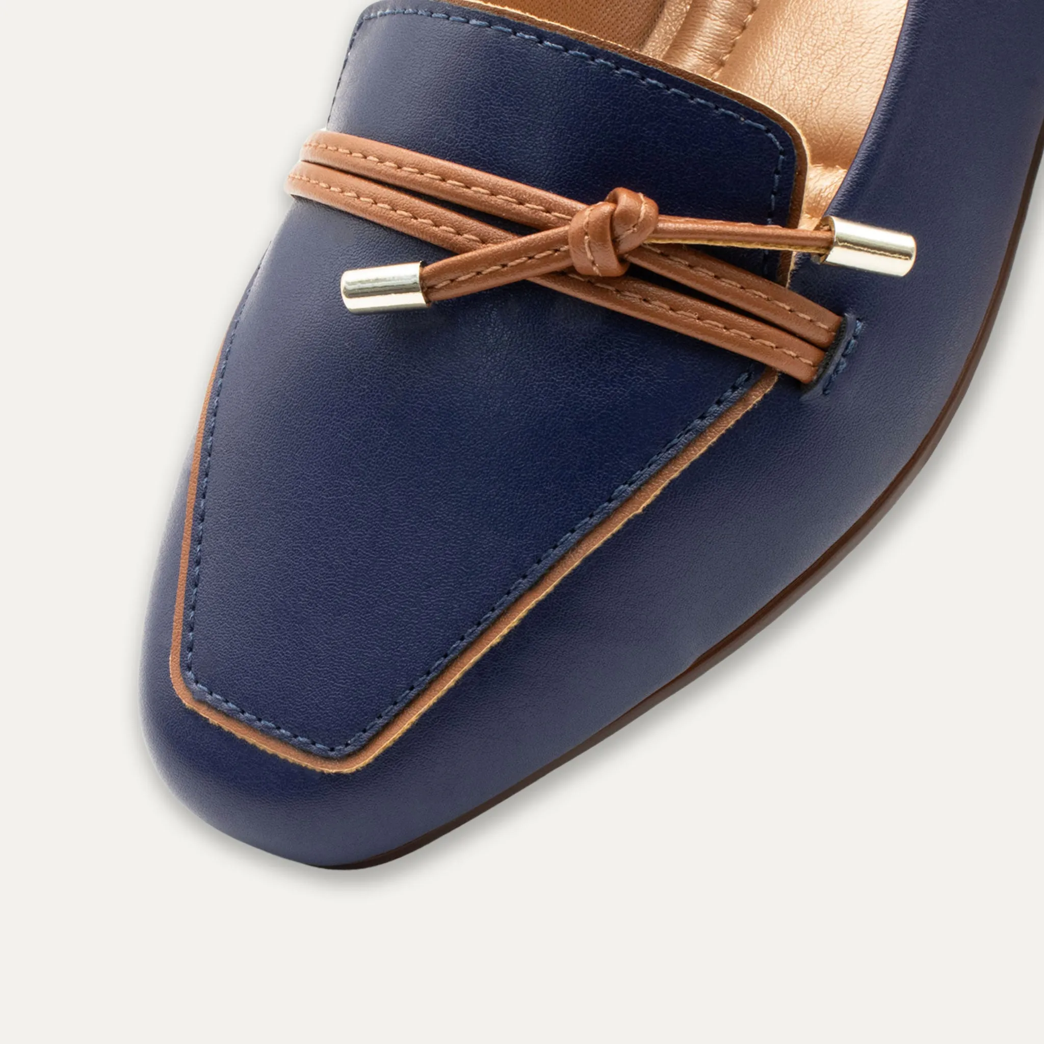 Amalia Indigo Knotted Loafers
