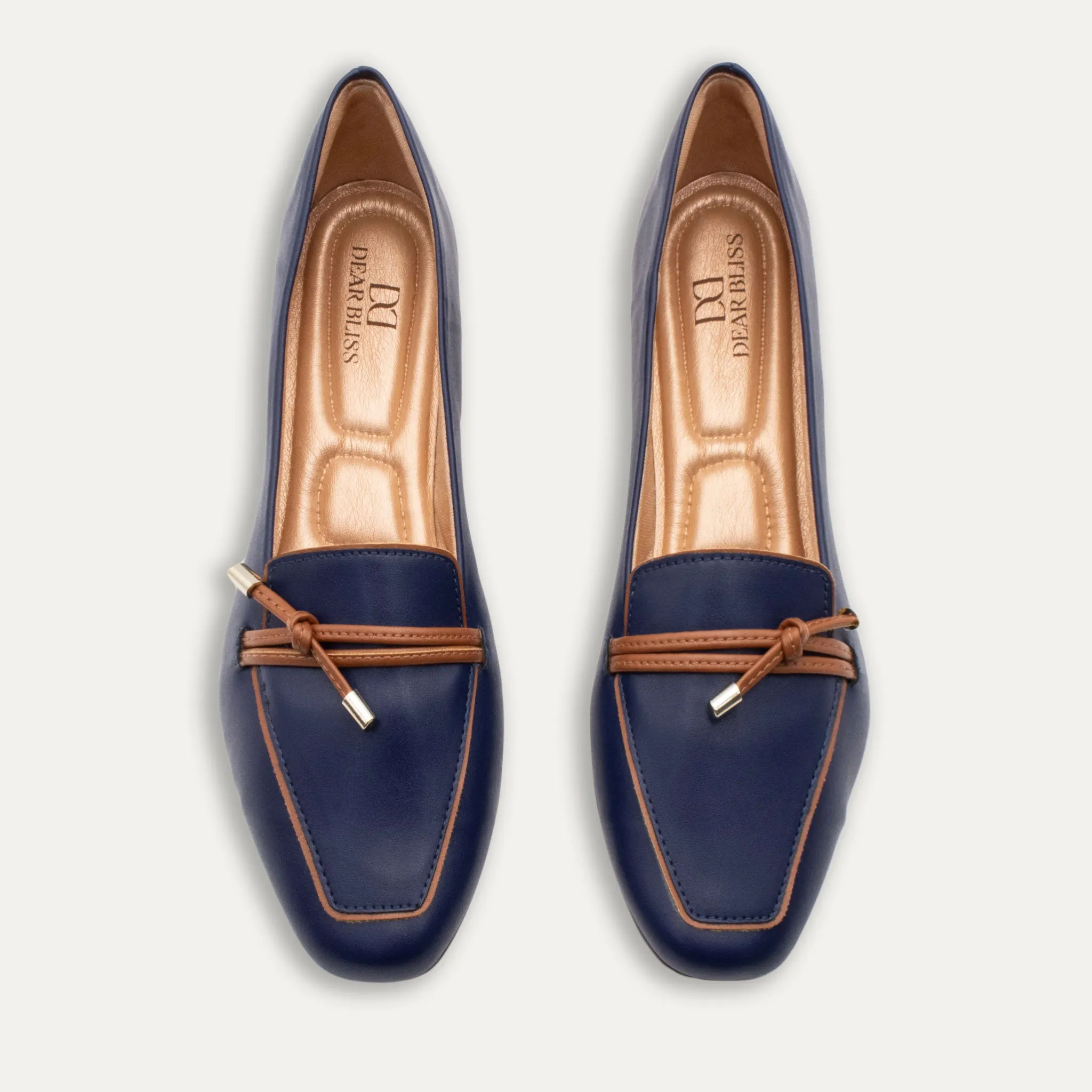 Amalia Indigo Knotted Loafers