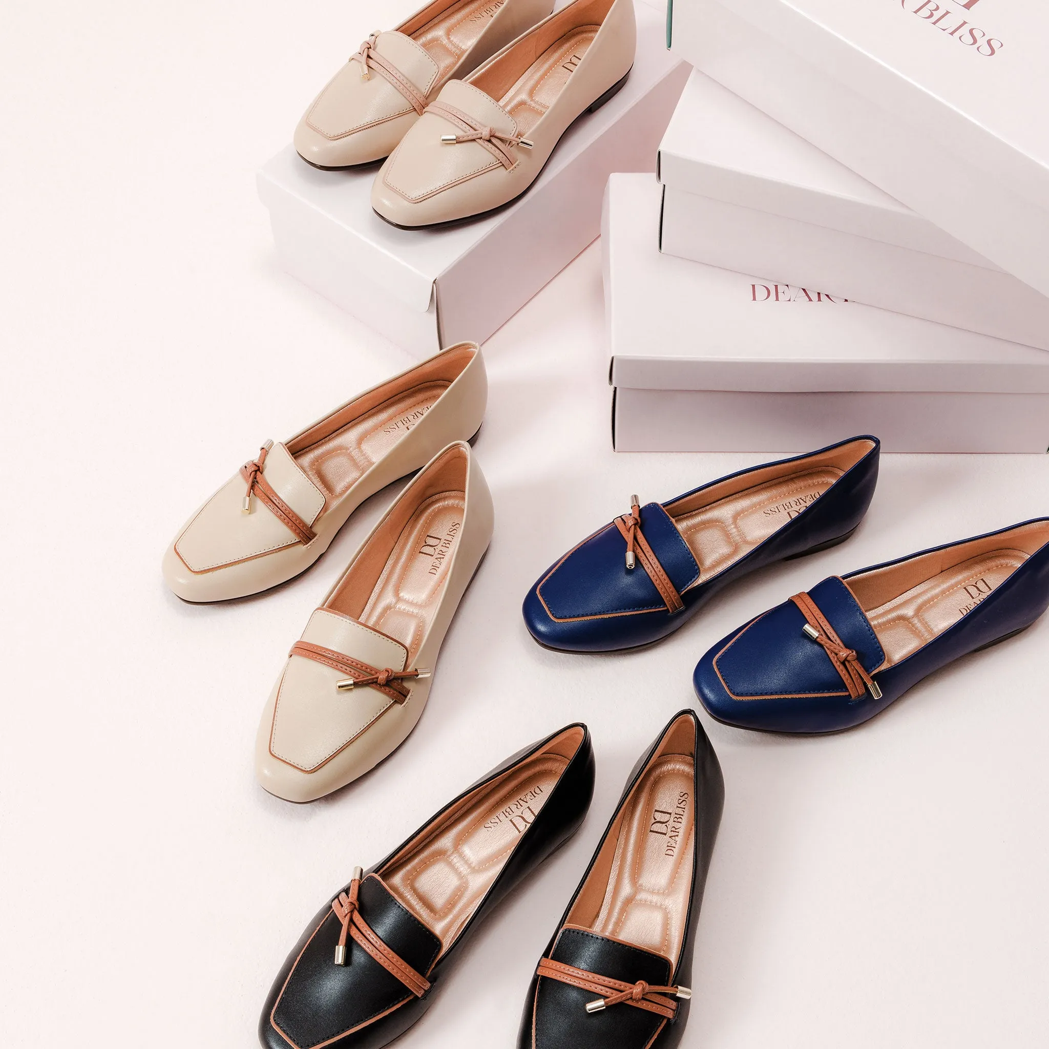Amalia Indigo Knotted Loafers