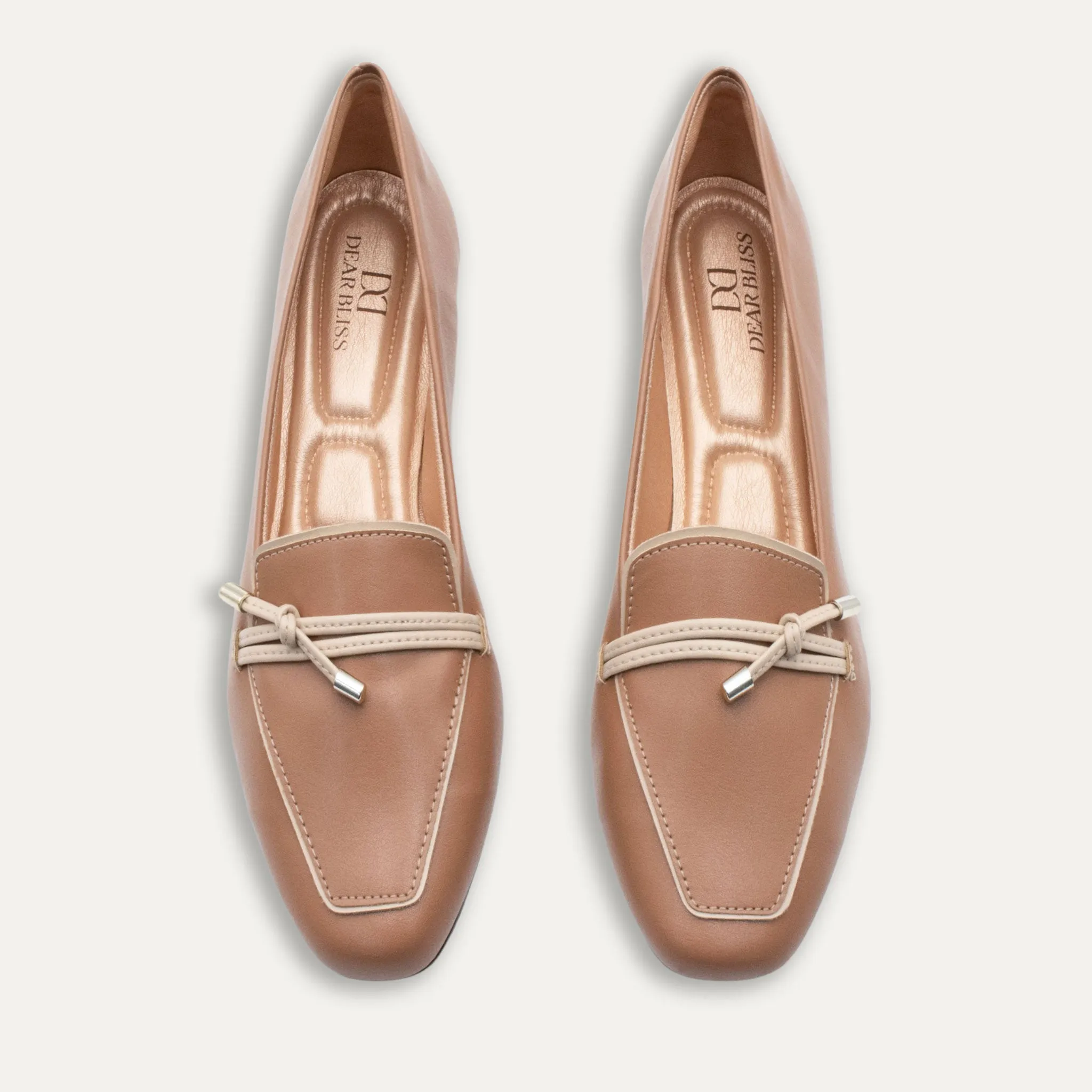 Amalia Tan Knotted Loafers