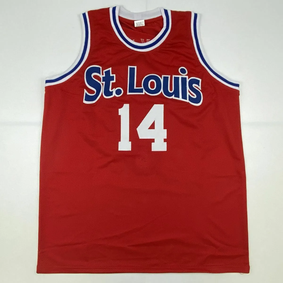 Autographed/Signed LENNY WILKENS St. Louis Red Basketball Jersey JSA COA Auto