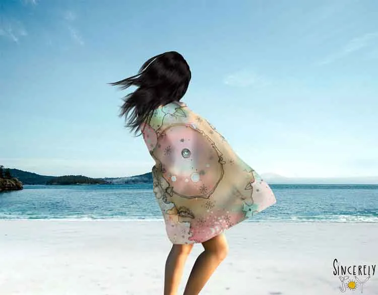 Beach / Bath Towel 'Turn Around 1'