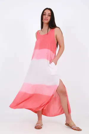 Beach Bunny Maxi beach dress -tie dyed amber
