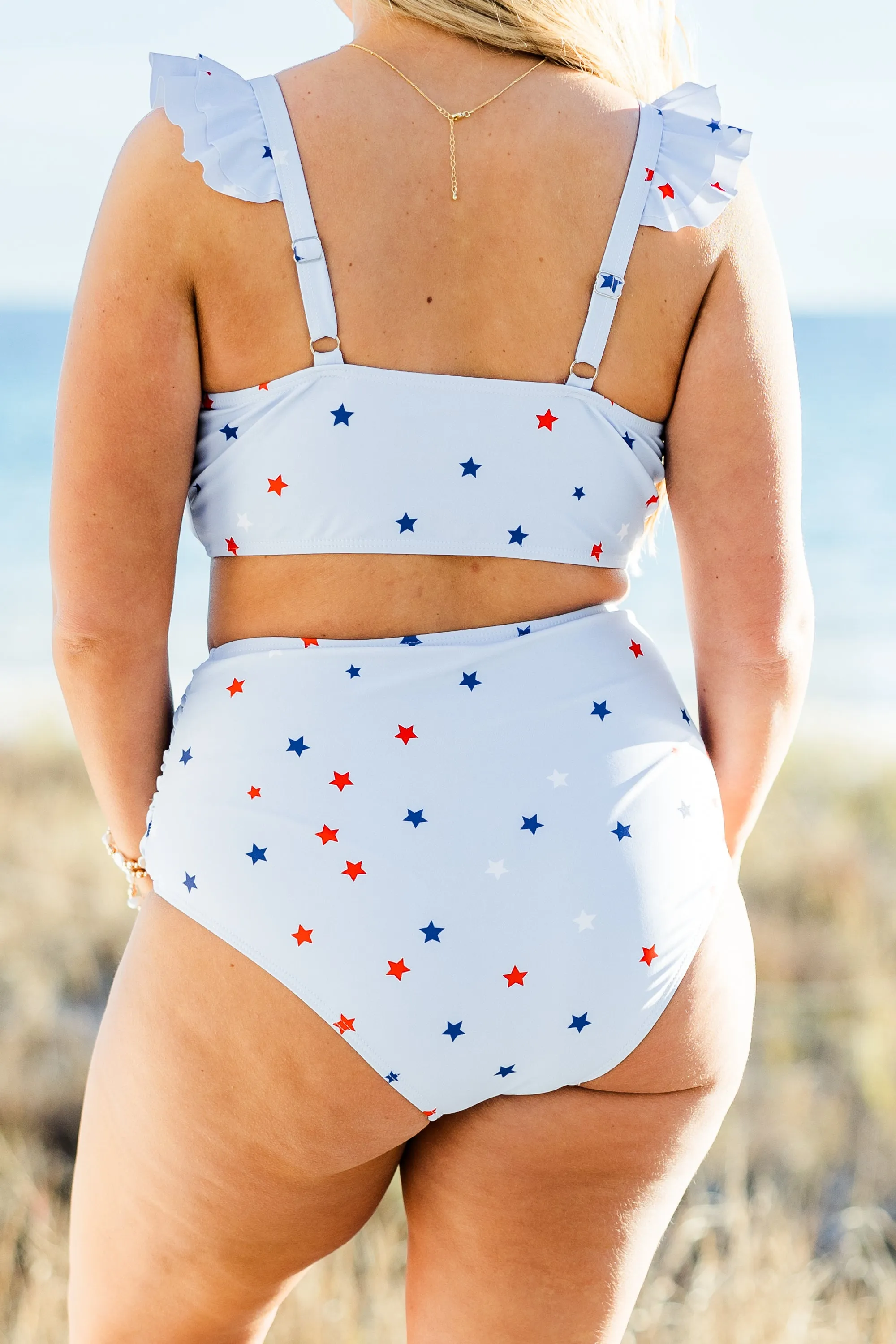 Beach Trip Swim Bottom, Blue Star
