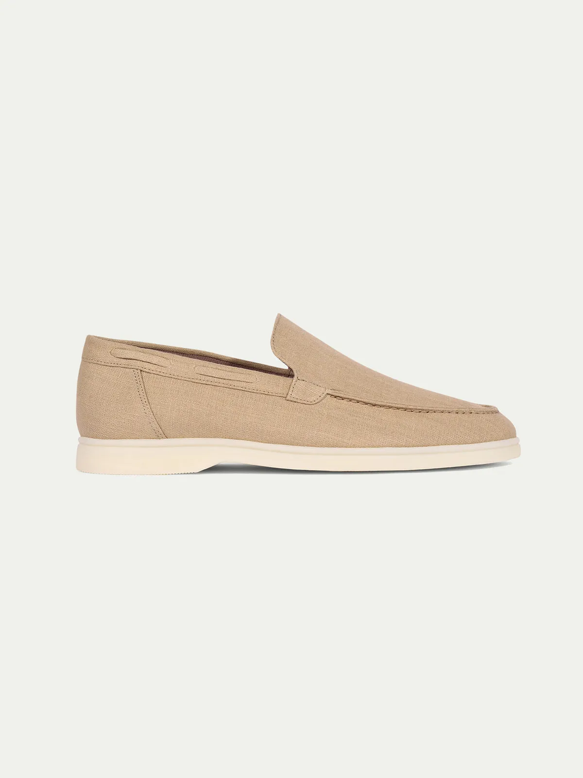 Beige - Linen Yacht Loafers