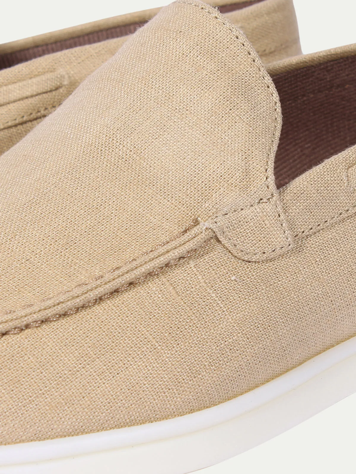 Beige - Linen Yacht Loafers