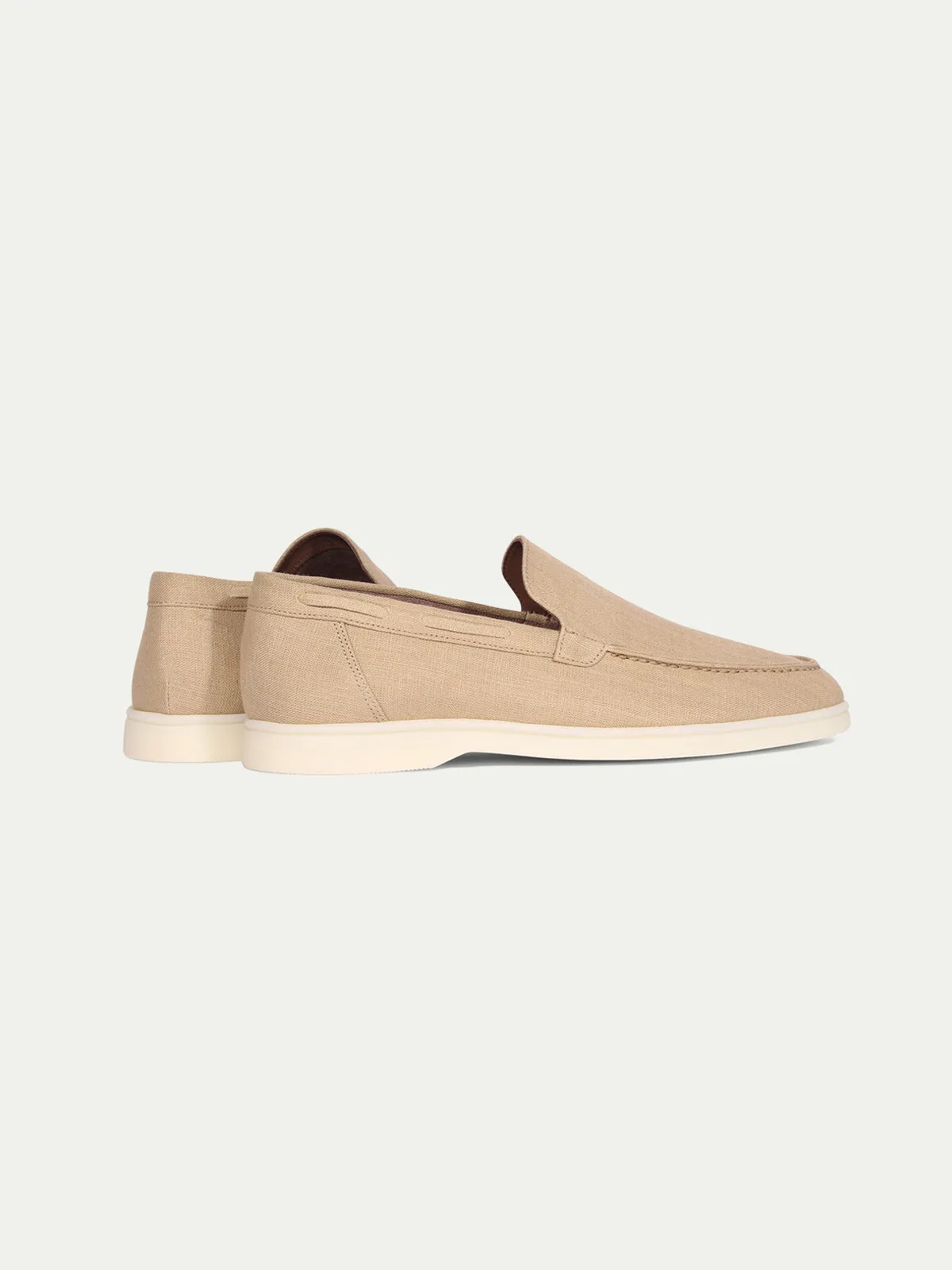 Beige - Linen Yacht Loafers