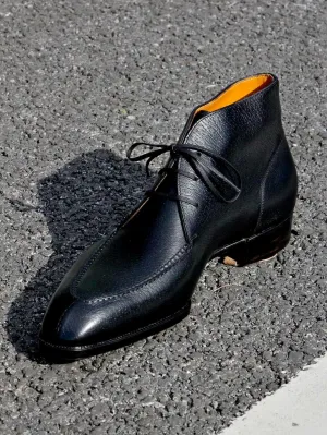 Black Leather Gabrovo Chukka Lace Up Boots - Chukka Boots