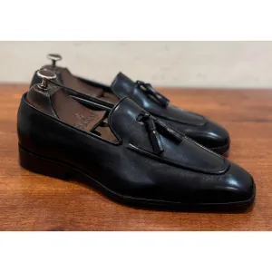 Black Tassel Loafers