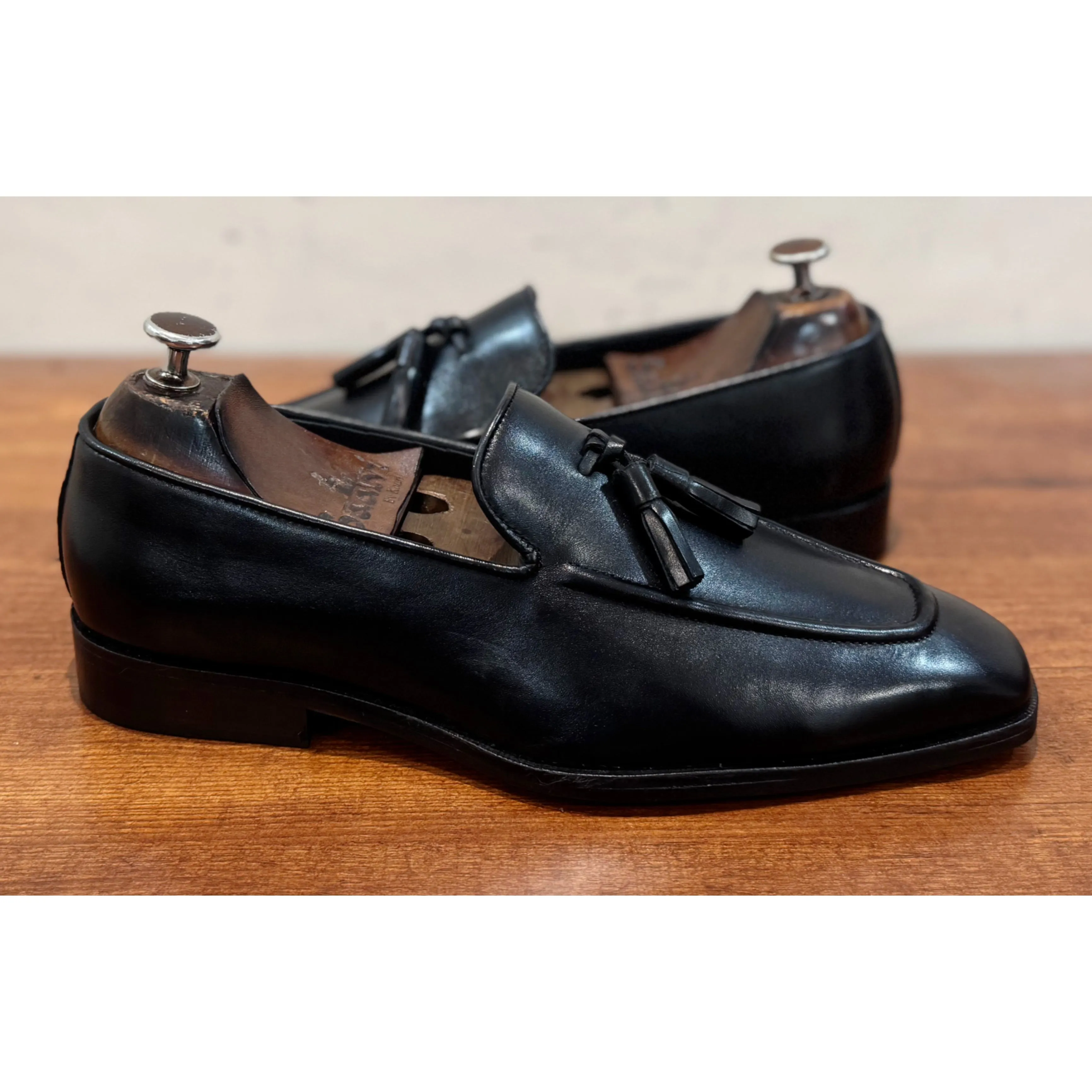 Black Tassel Loafers