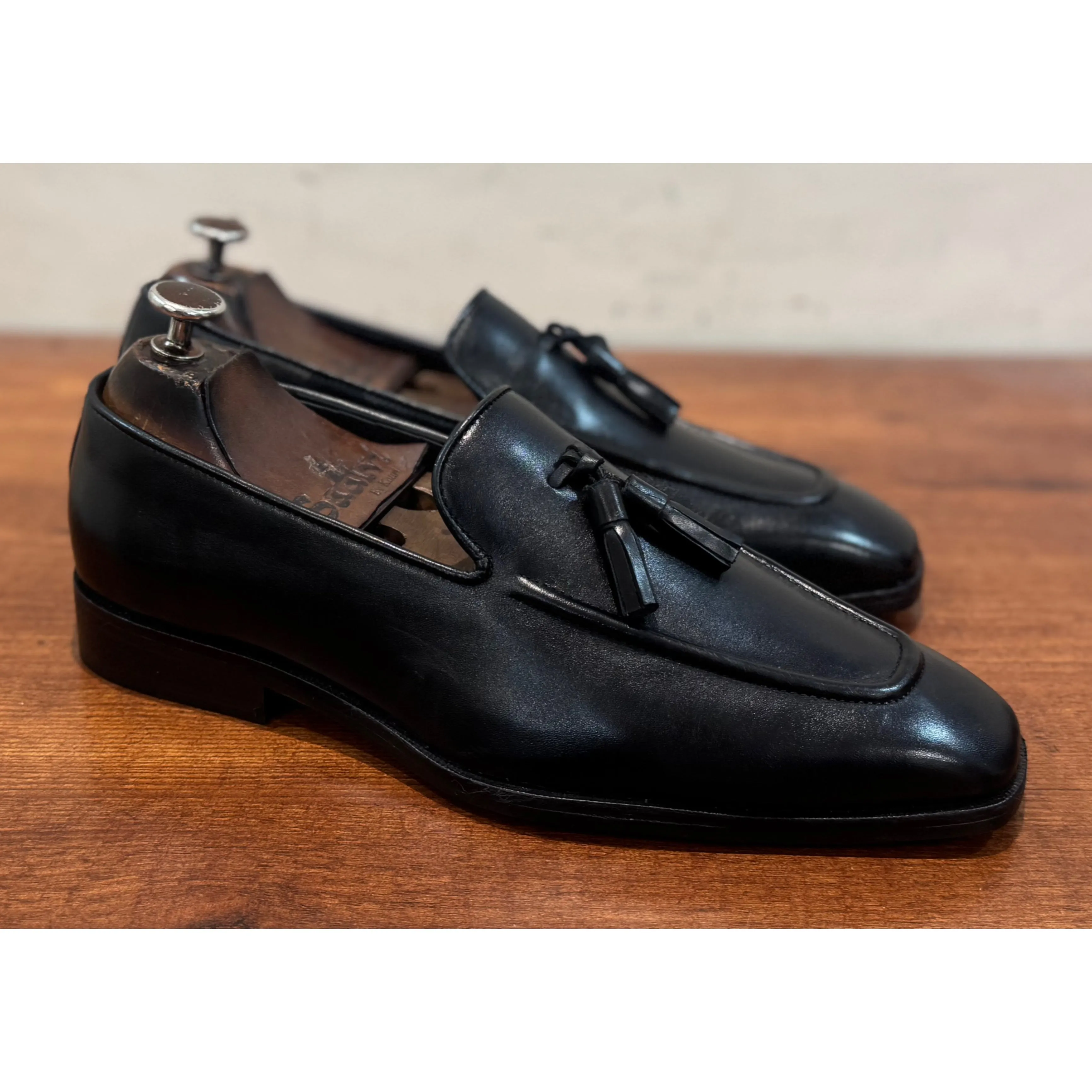 Black Tassel Loafers