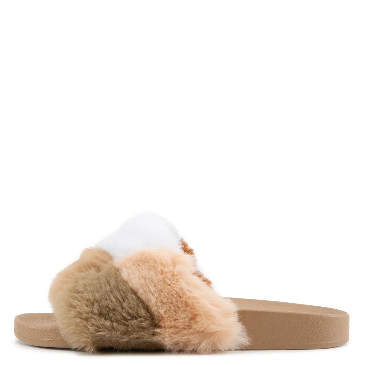 Blocks Fur Sandals