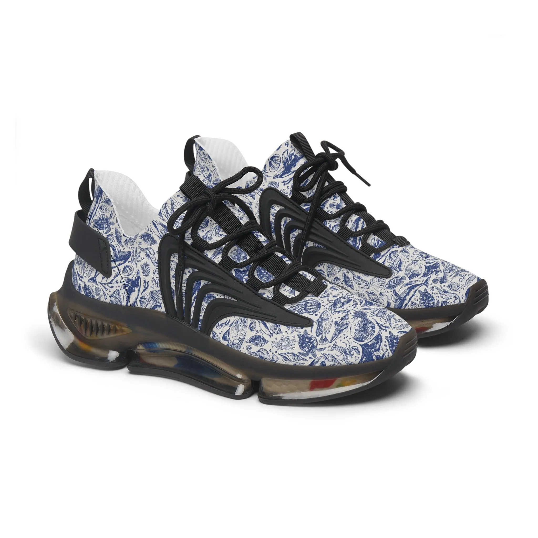 Blue Octopus Women's Mesh Sneakers