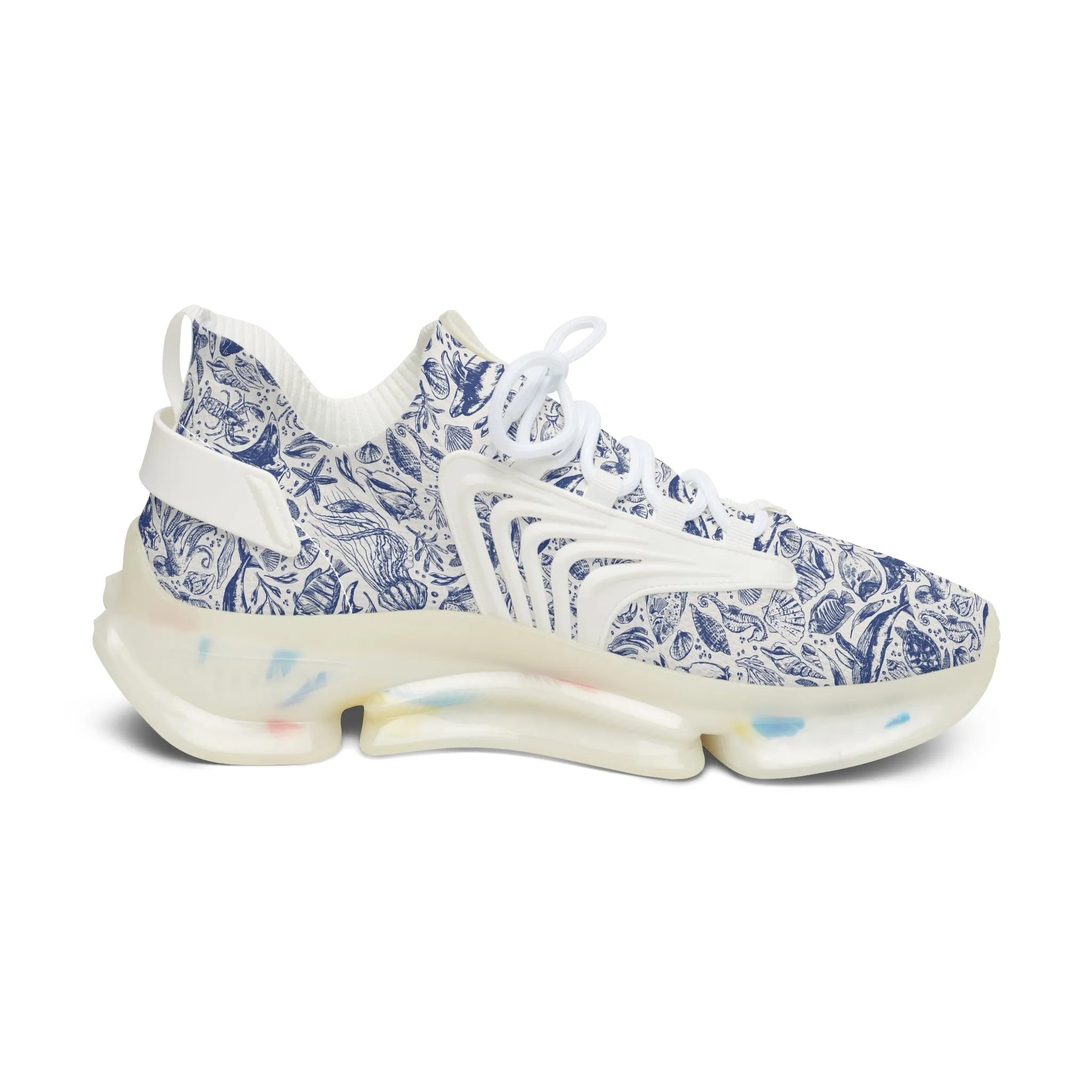 Blue Octopus Women's Mesh Sneakers