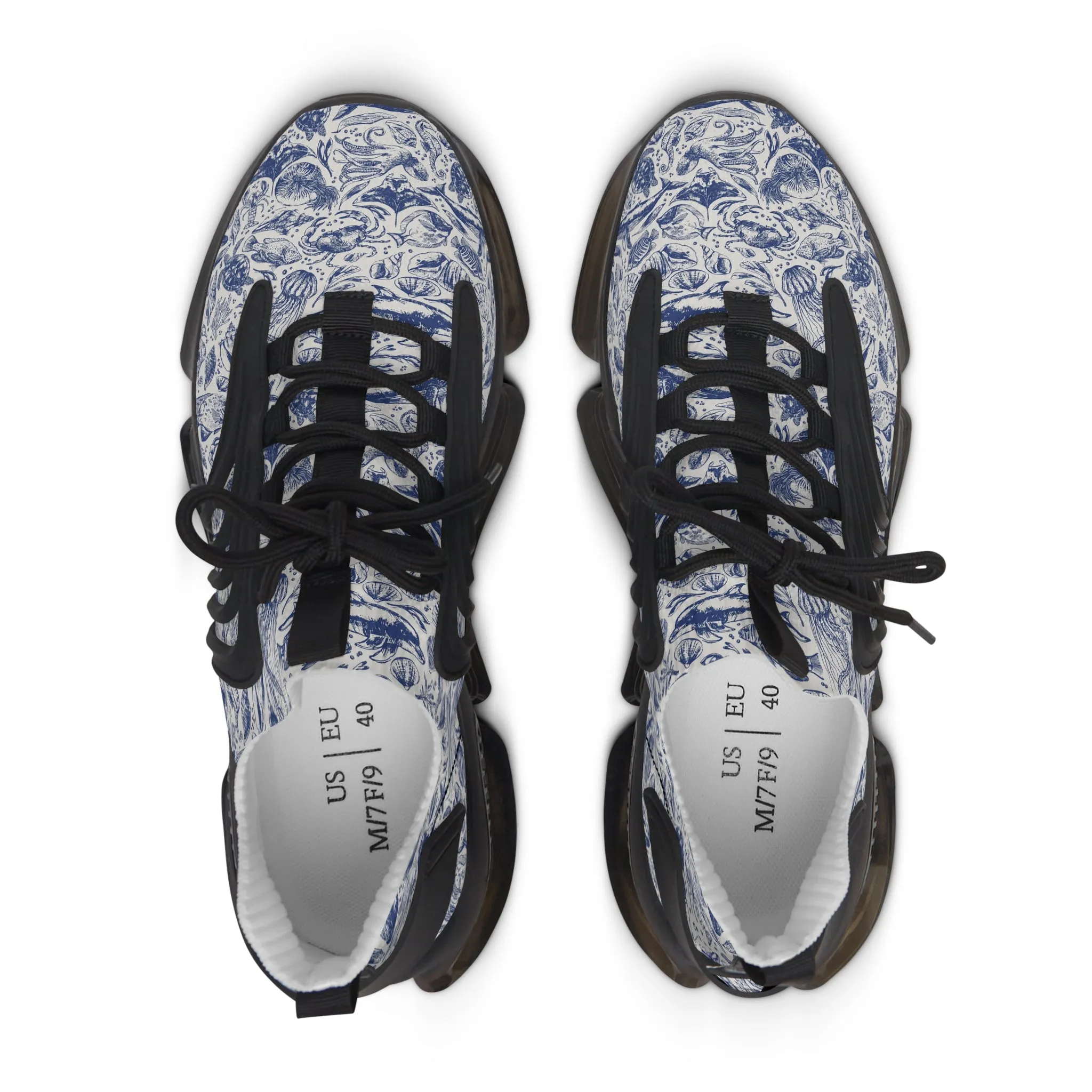 Blue Octopus Women's Mesh Sneakers