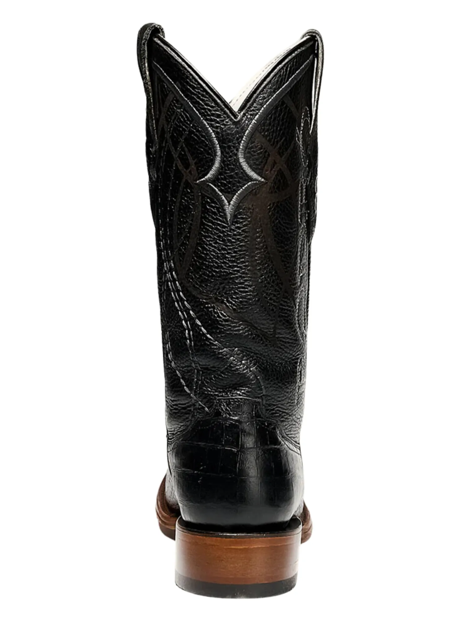 Botas Vaqueras Denver de Caiman Grabado en Piel Genuina para Hombre 'Rodeo Cartie' - ID: RC-DEN-NE