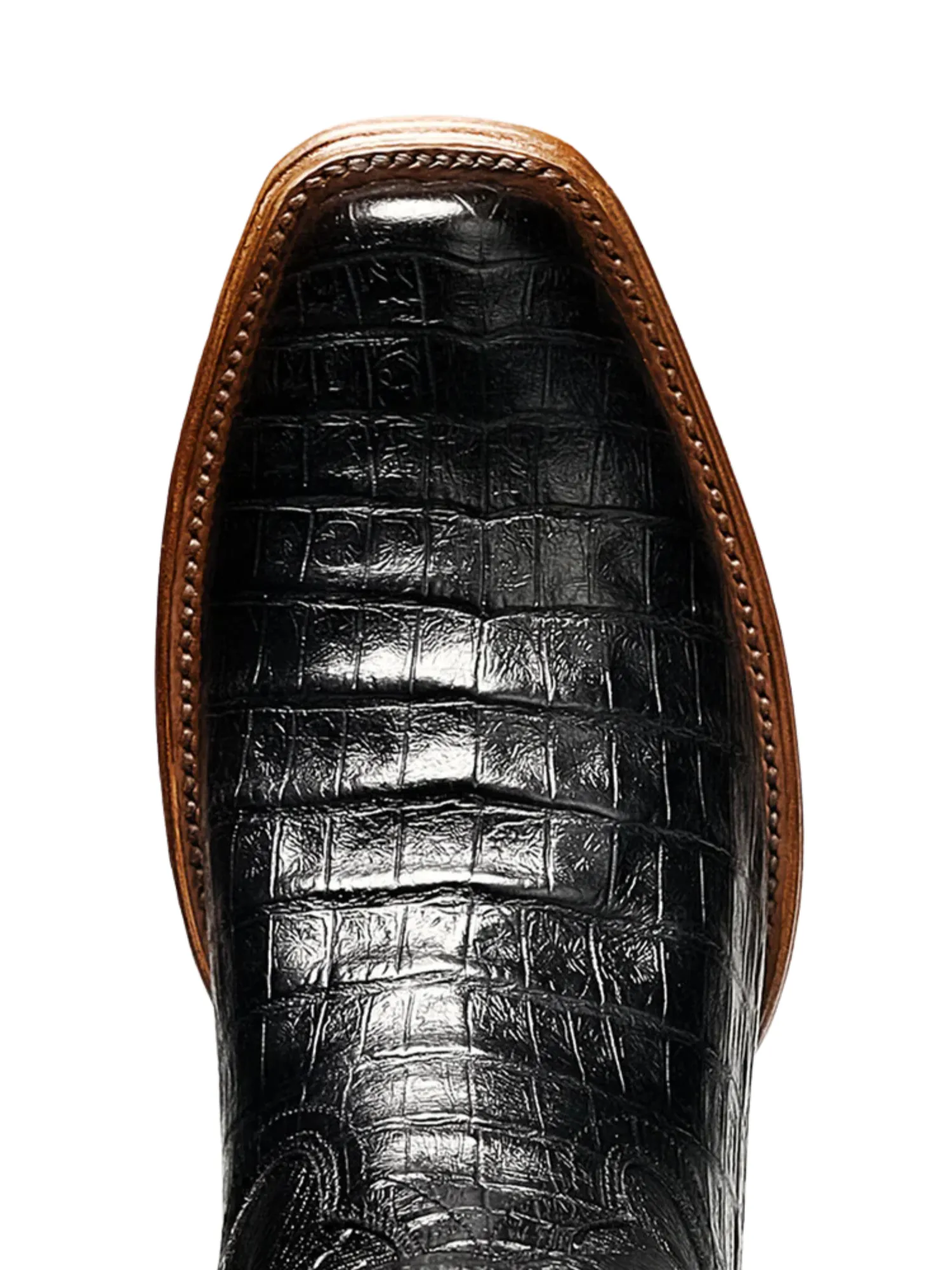 Botas Vaqueras Denver de Caiman Grabado en Piel Genuina para Hombre 'Rodeo Cartie' - ID: RC-DEN-NE