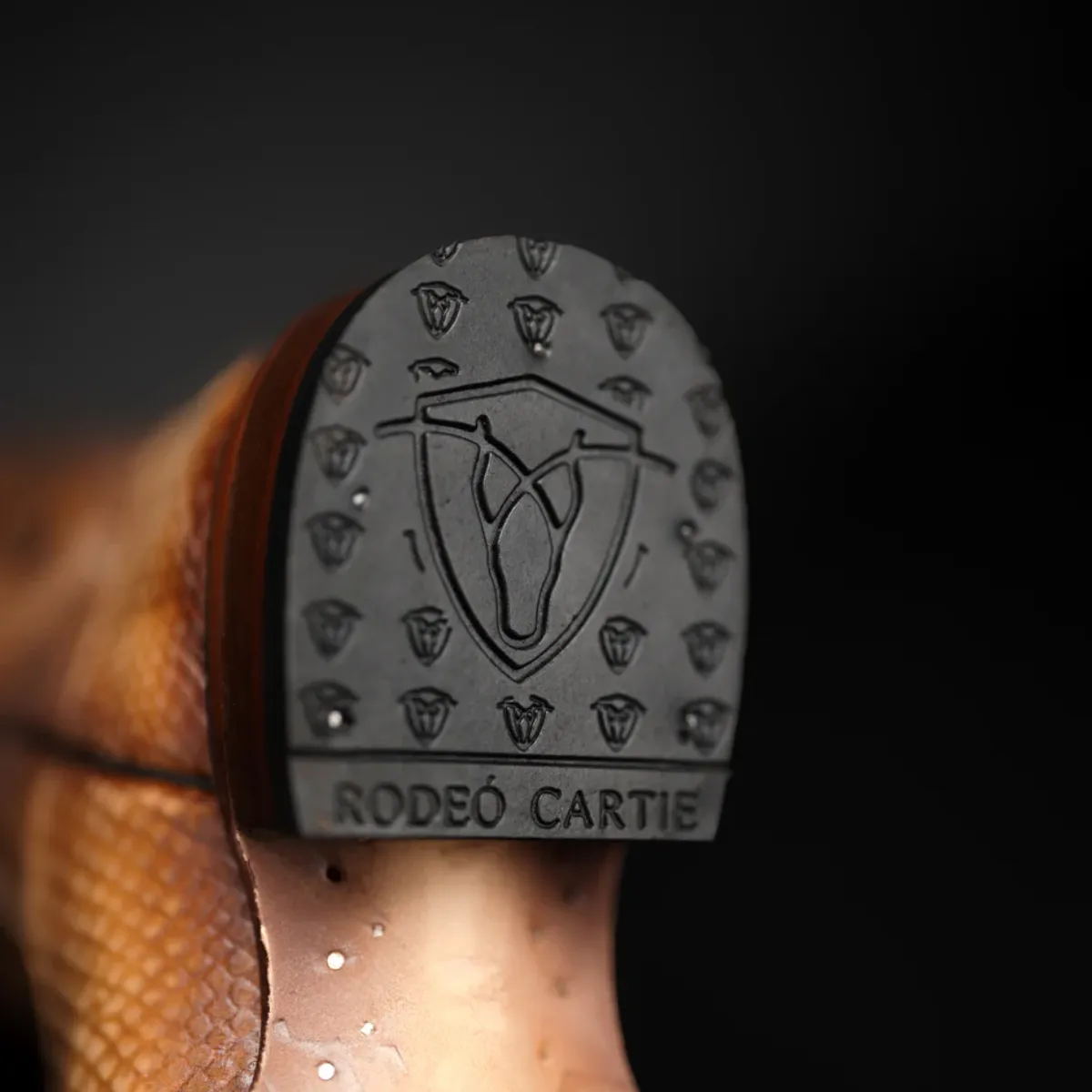 Botas Vaqueras Rodeo de Mamba Python Grabado en Piel Genuina para Hombre 'Rodeo Cartie' - ID: RC-MAM-AU