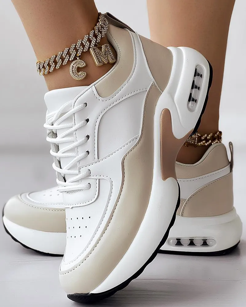 Breathable Lace up Sports Sneakers