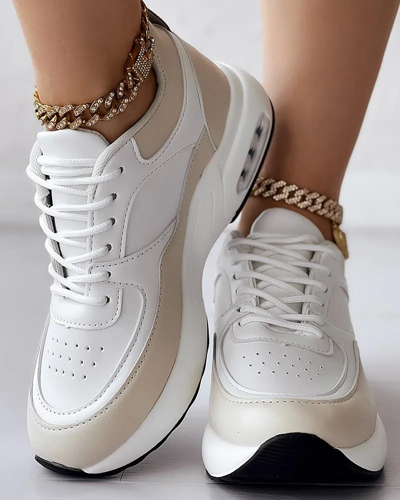 Breathable Lace up Sports Sneakers