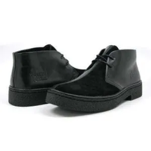 British Walkers Playboy Men's Black Suede and Leather Ankle Boots