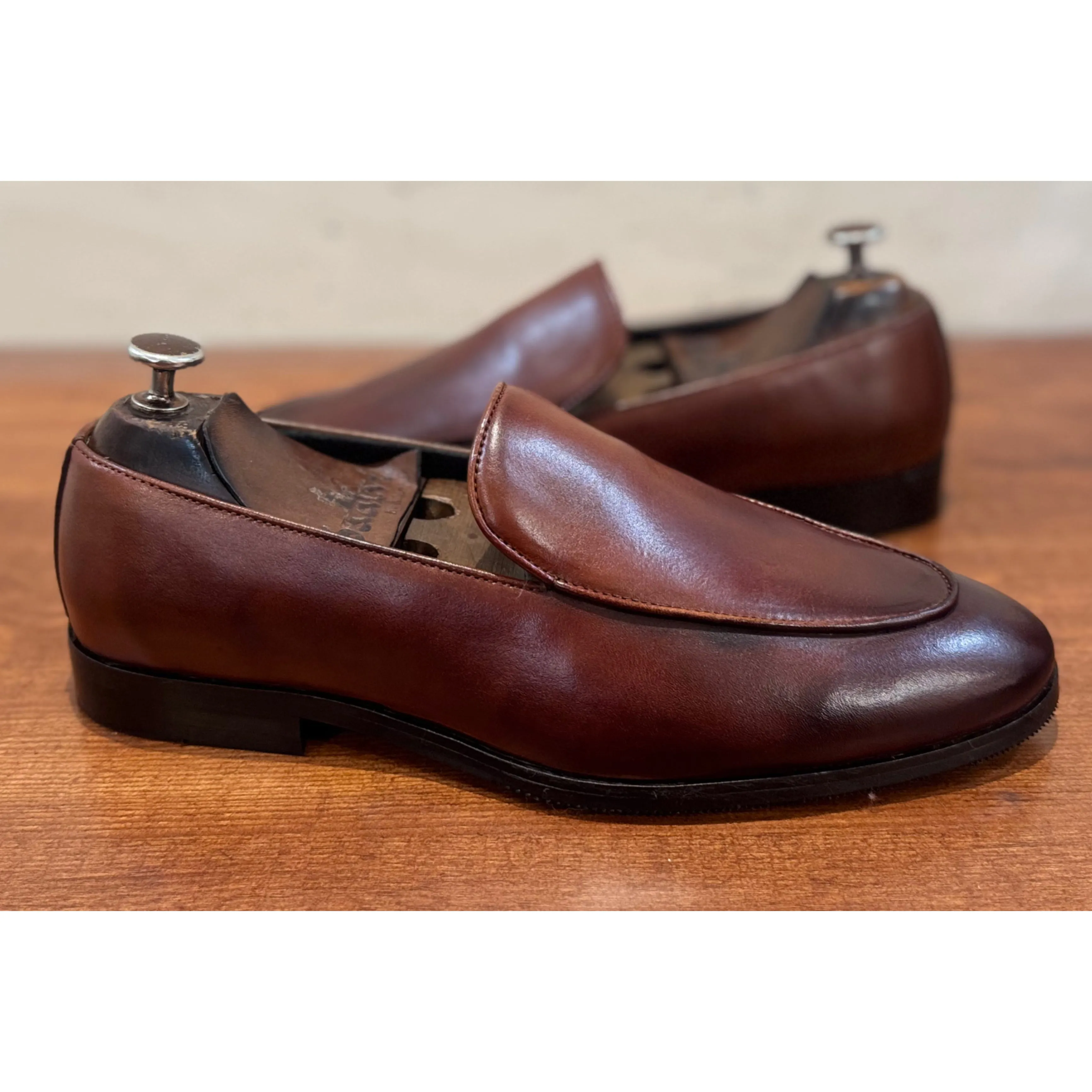 Brown Loafers Hand Finished
