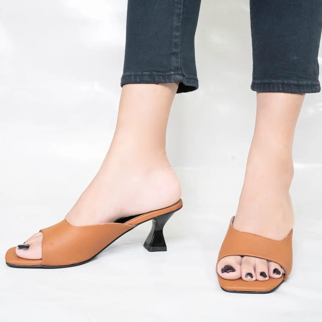 Brown Mama Block Heel
