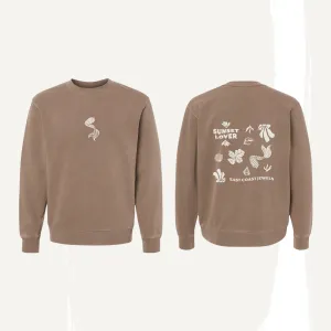 Brown Sunset Lover Crew