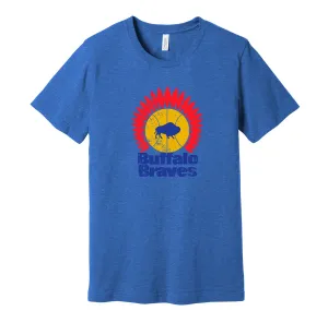 Buffalo Braves Headdress Distressed Logo Shirt - Defunct Sports Team - Celebrate New York Heritage and History - Hyper Than Hype