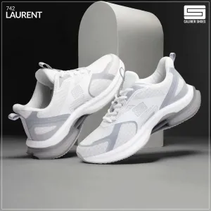 Caliber Shoes White Sport Shoes for Men/Women (Laurent 742)