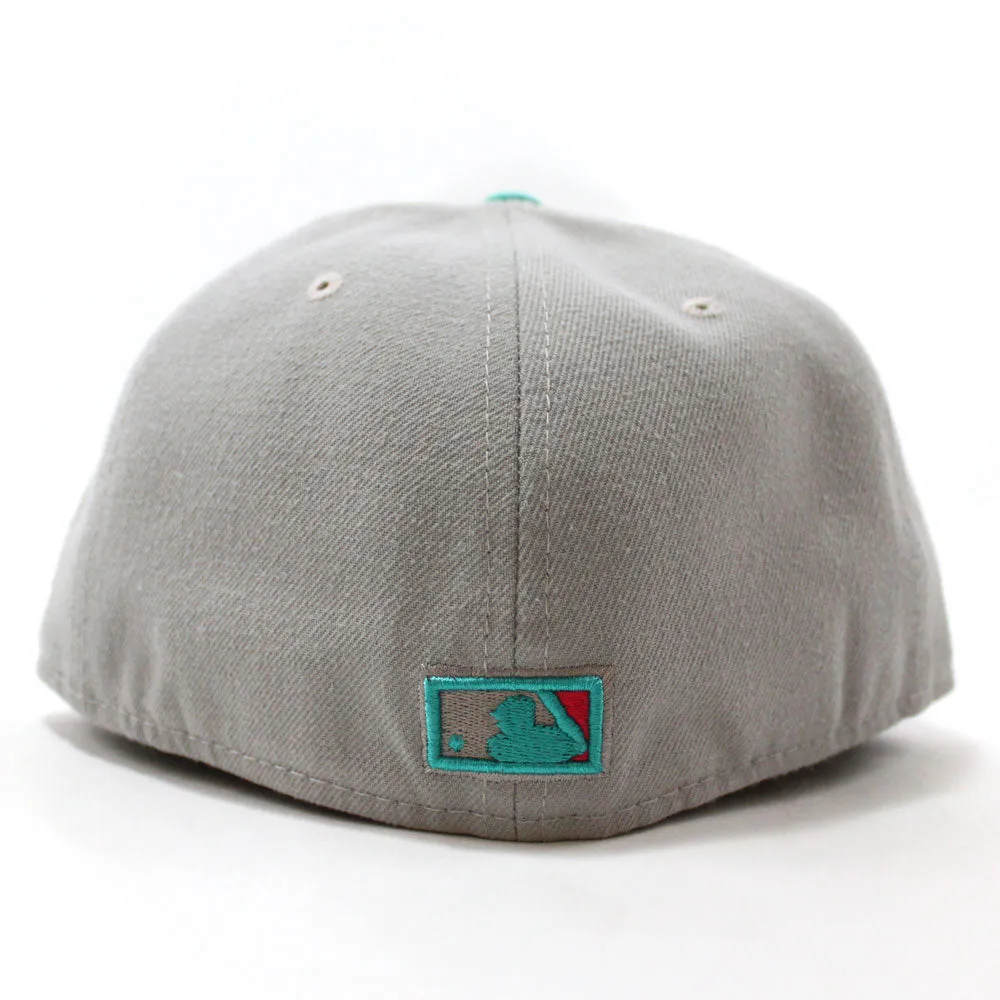 California Angels New Era 59Fifty Fitted Hat (Nike LeBron IX South Beach Gray Black Teal Lava Red)
