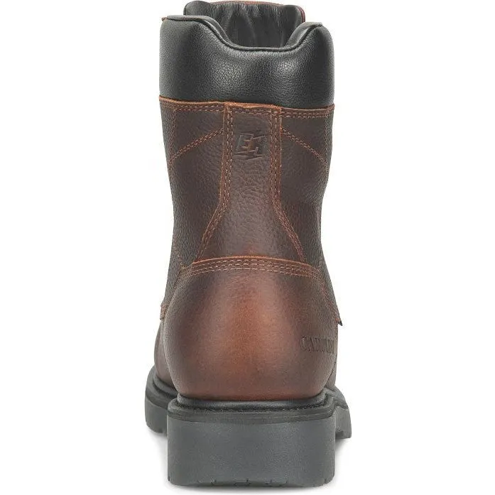 Carolina Dice 8" Comp Toe Waterproof Work Boot - Slip Resistant - Brown CA6512