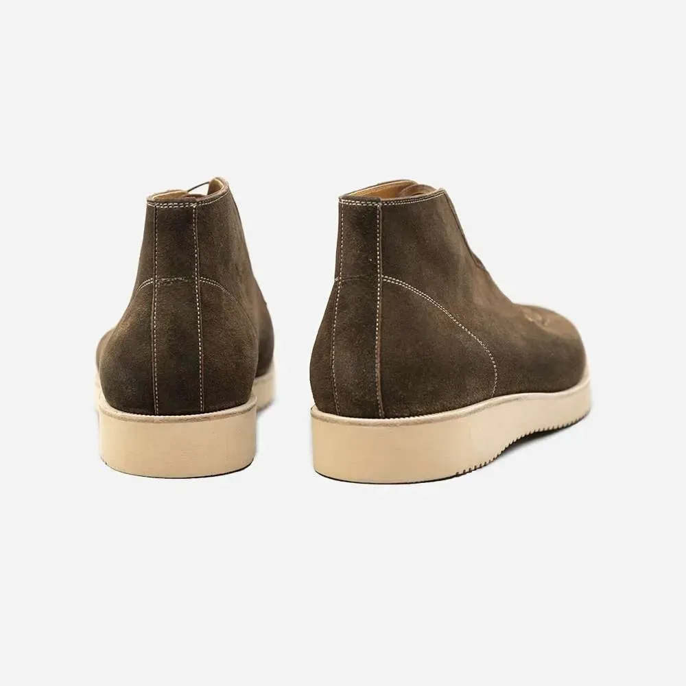 Casual Boots Suede Leather Gabrovo Chukka Lace Up Boots With Sneakers Sole - Chukka Boots