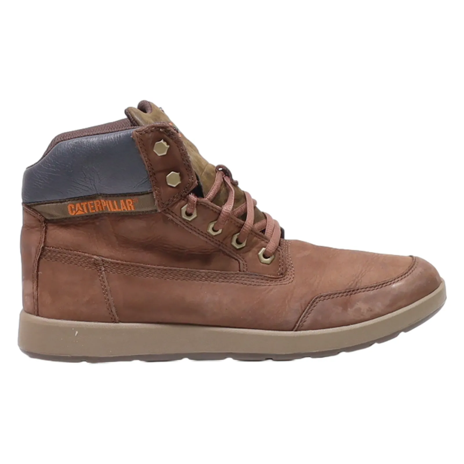 CATERPILLAR Chukka Boots Brown Leather Mens UK 8