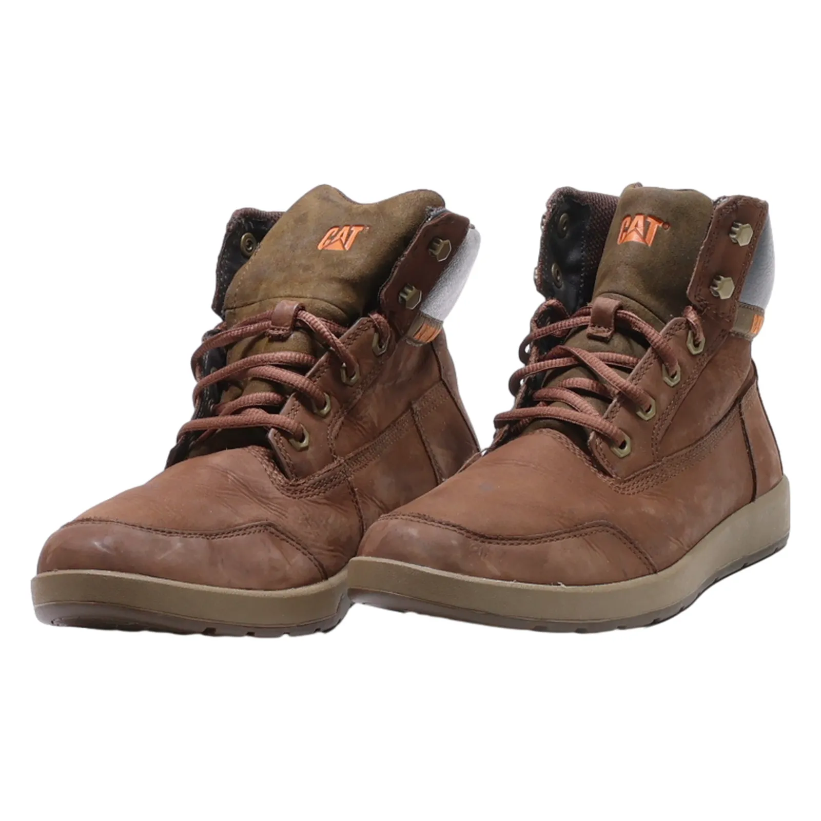 CATERPILLAR Chukka Boots Brown Leather Mens UK 8