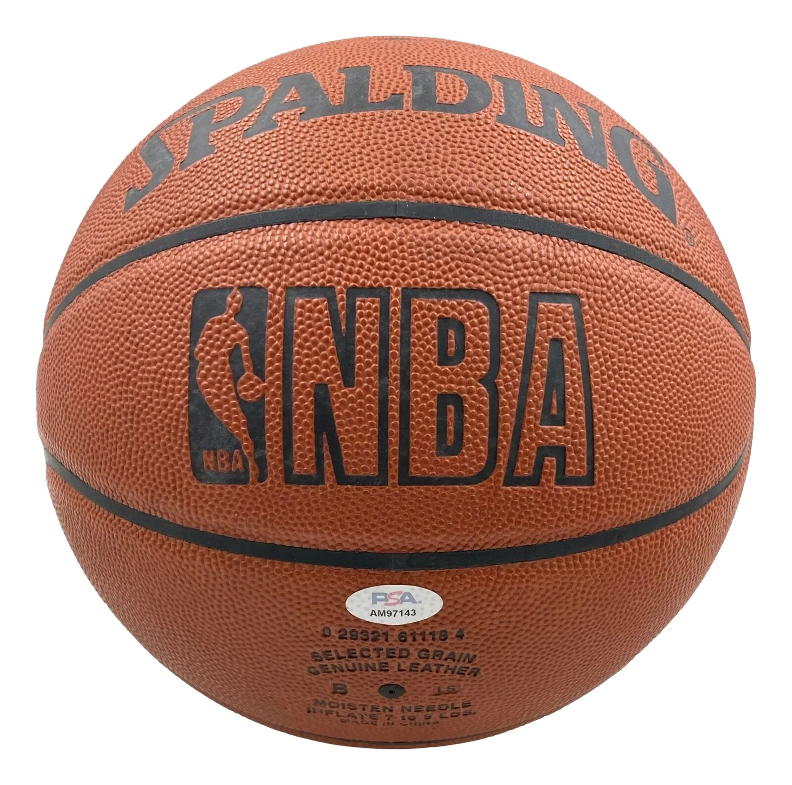 Charles Barkley Philadelphia 76ers Signed Spalding Authentic NBA Basketball PSA