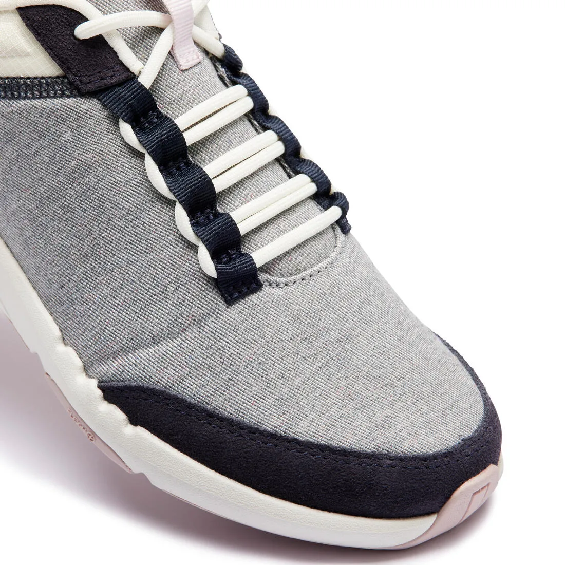 Chaussures marche urbaine femme, walk active bleu blanc