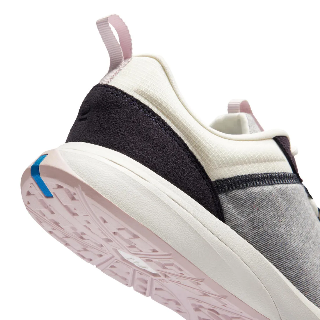 Chaussures marche urbaine femme, walk active bleu blanc