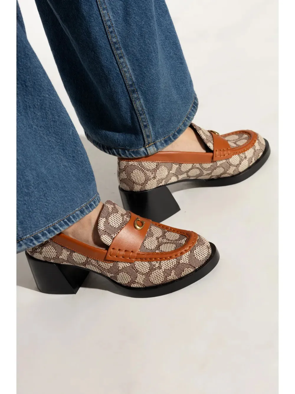Coach 65mm Natalie heeled loafers