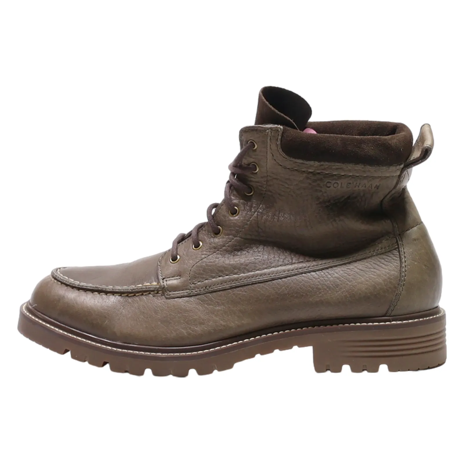 COLE HAAN Chukka Boots Grey Leather Mens UK 11