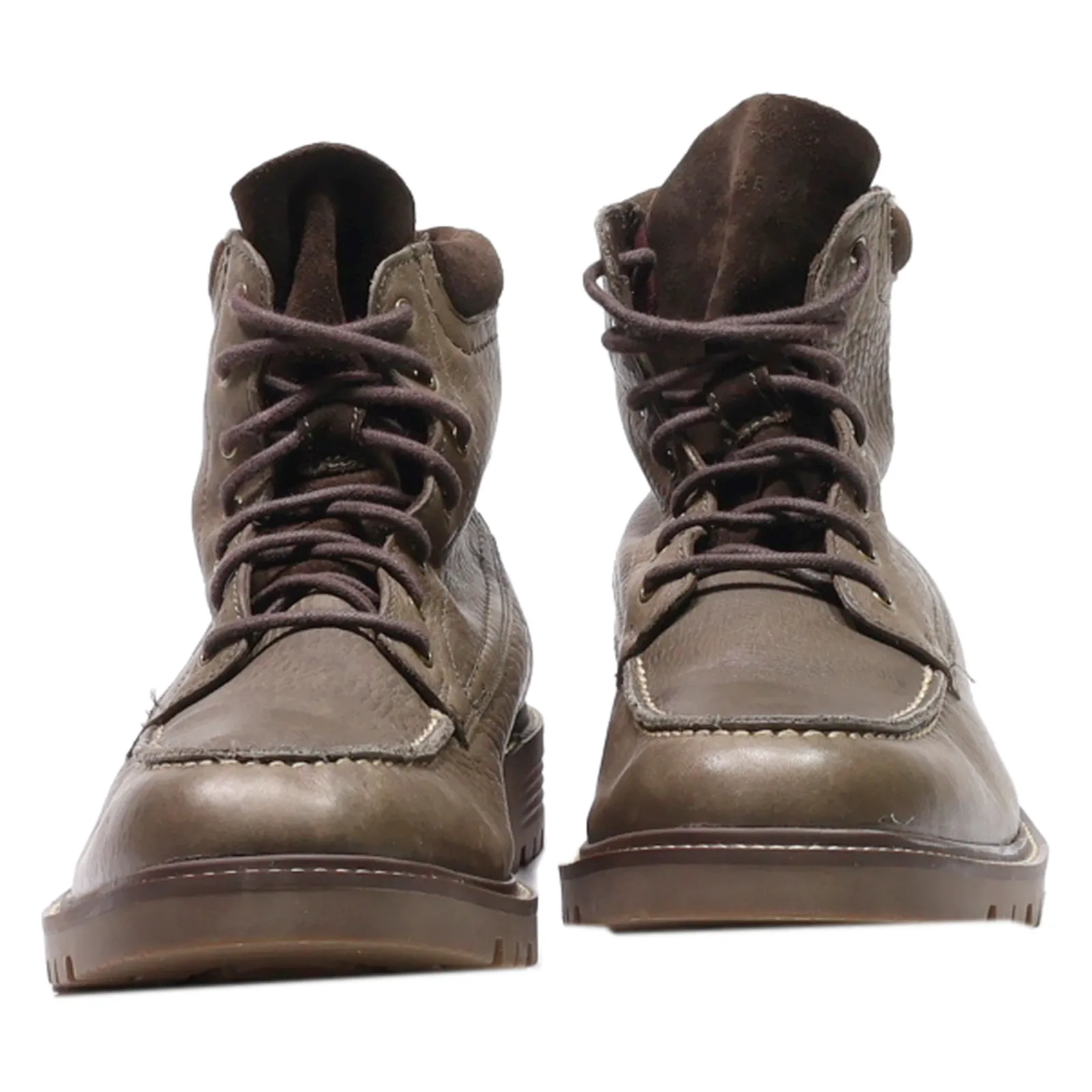 COLE HAAN Chukka Boots Grey Leather Mens UK 11
